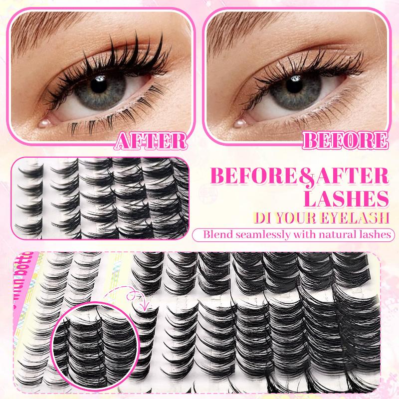 Eyelash Extension Individual - 1Box Cluster Eyelash Extension 10-16mm Mix