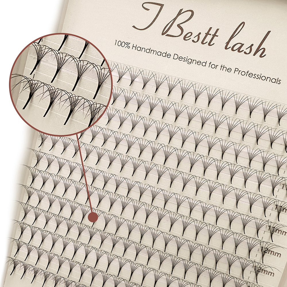 Eyelash Extension Human Hair - TBestt 5D/6D/8D/10D Premade Fans Volume Russian
