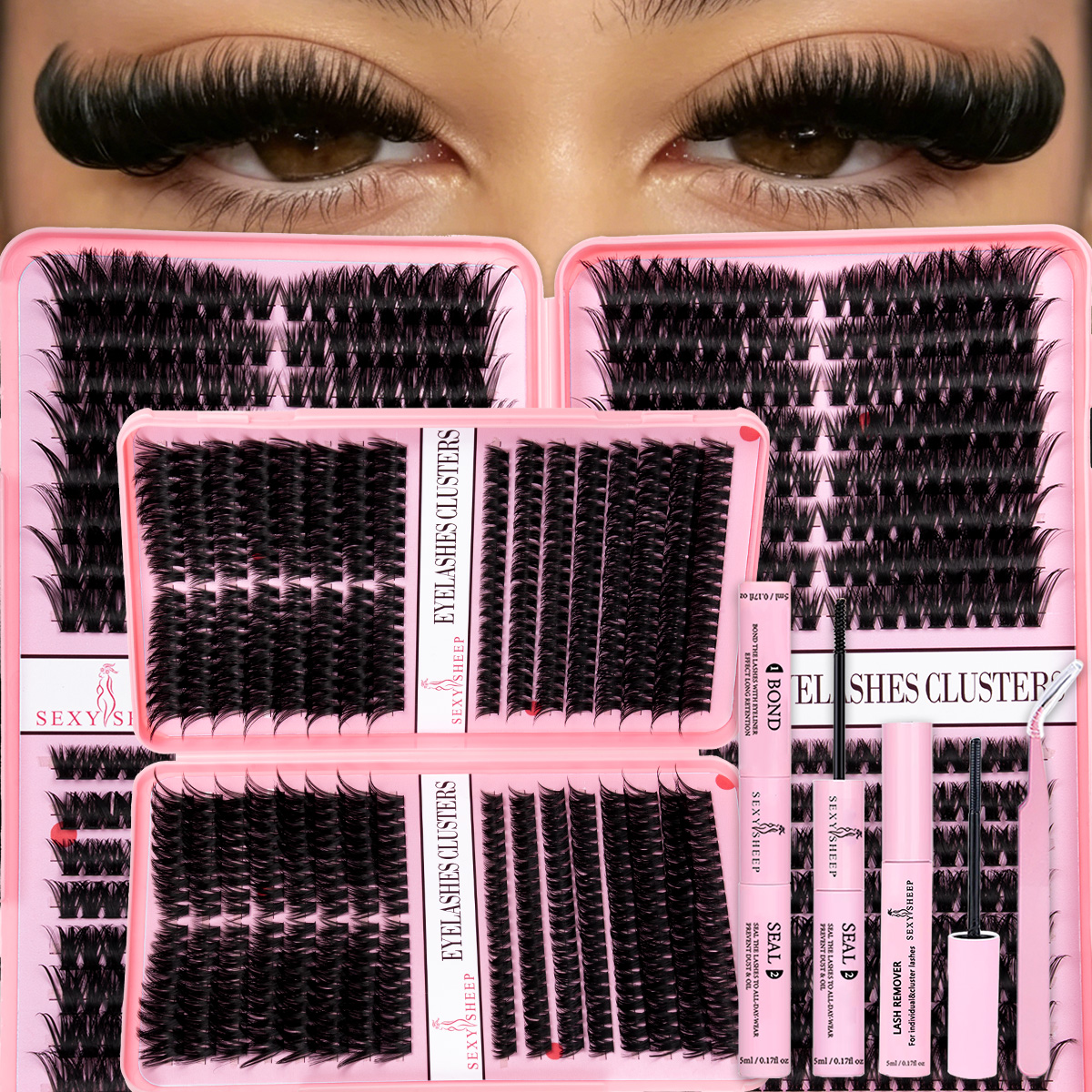 Eyelash Extension Glue Remover - DIY Eyelash Extension Kit Cat Eye