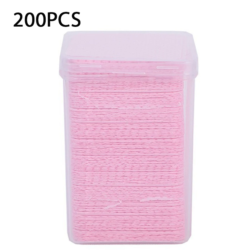 Eyelash Extension Glue Remover - 200PCS Lint-Free Paper Cotton Wipes Eyelashes