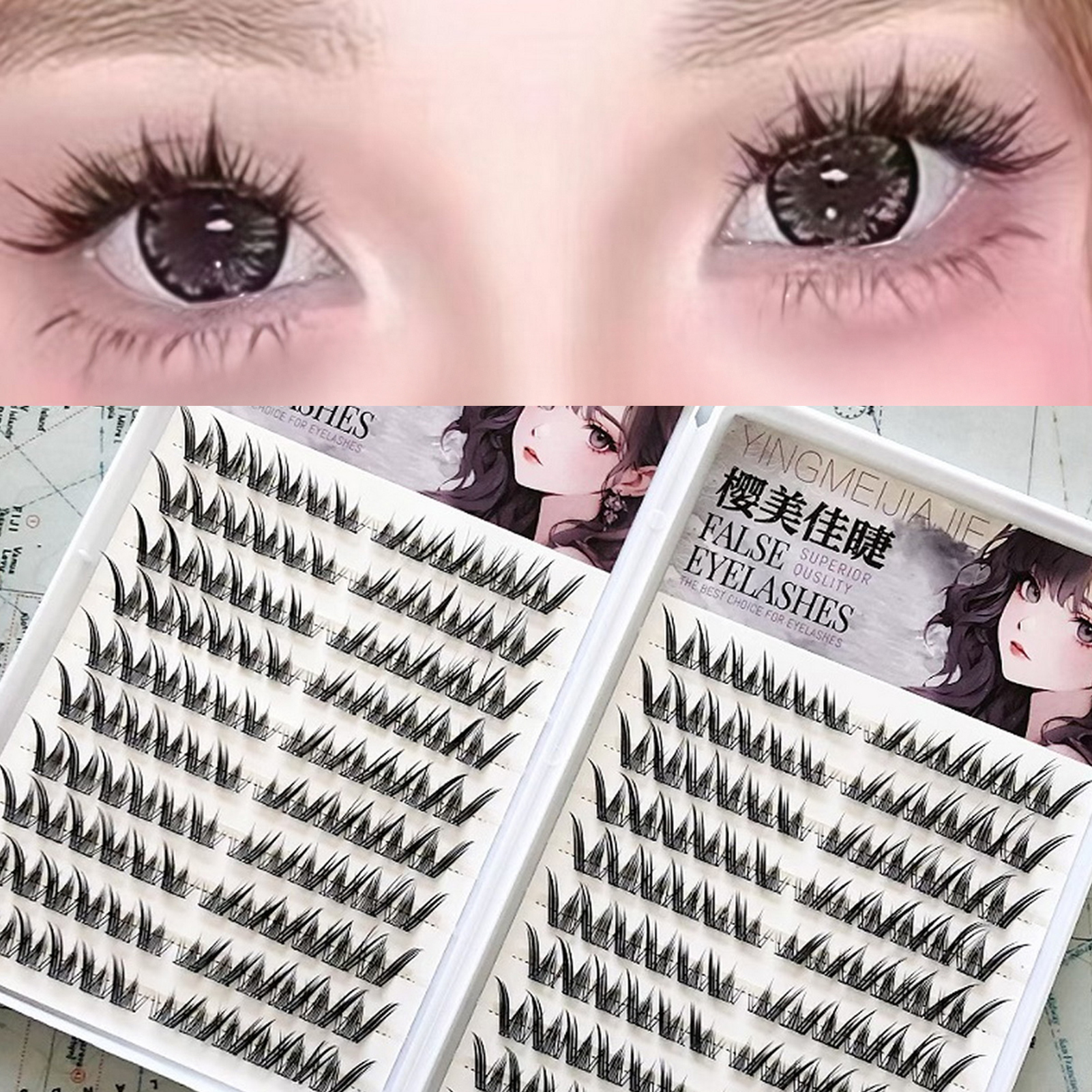Natural Curling Foxes Style Fa - Eyelash Extension Fox Eye ulasan dan harga