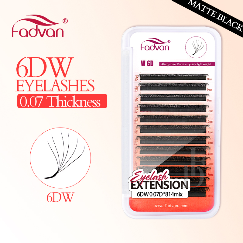 FADVAN Real 6D W lashes 0.07 W - Eyelash Extension Human Hair ulasan dan harga