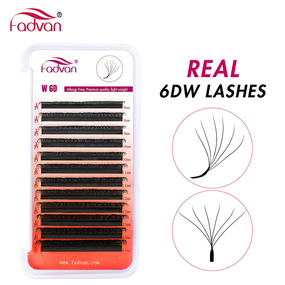 FADVAN Real 6D W lashes 0.07 W - Eyelash Extension Human Hair ulasan dan harga