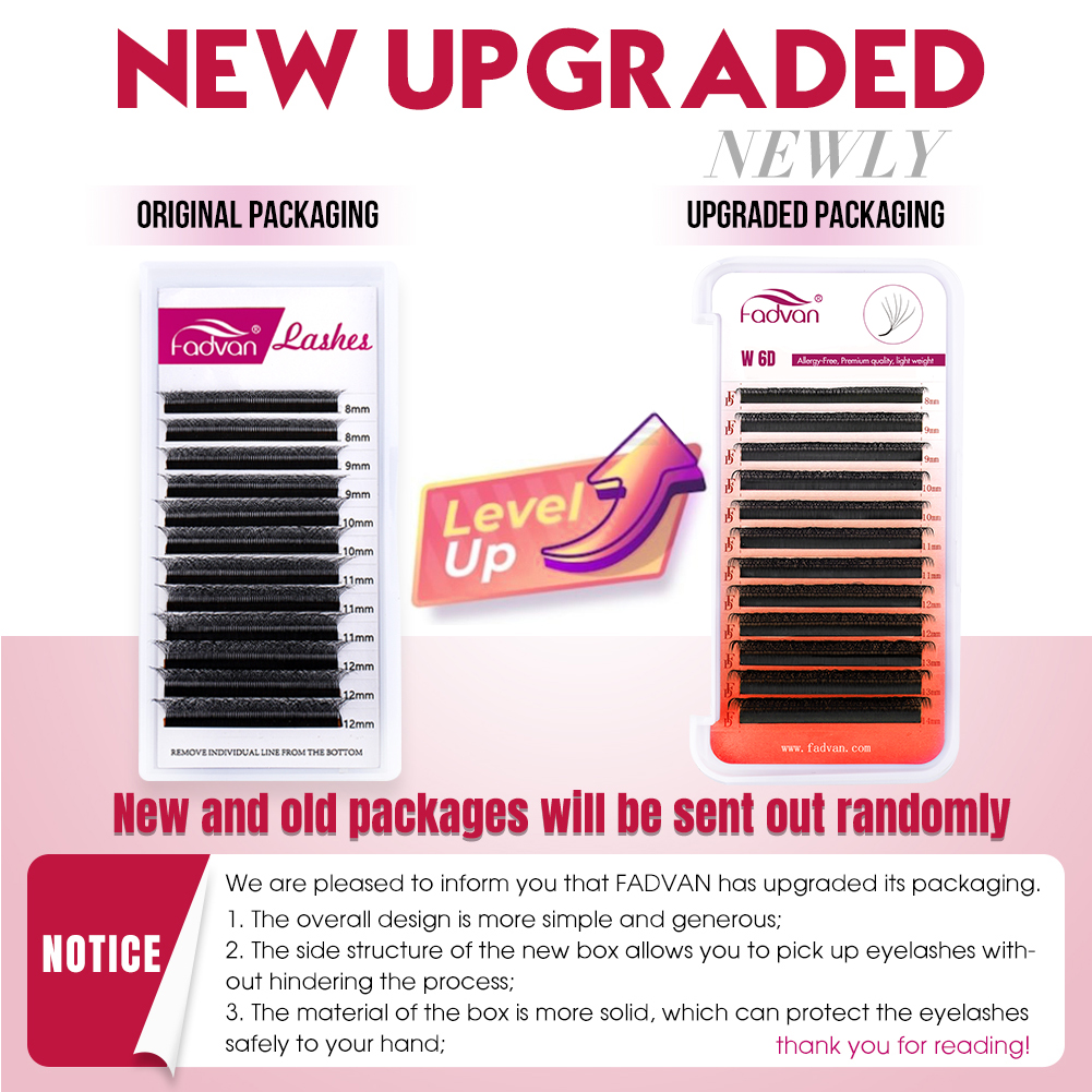 FADVAN Real 6D W lashes 0.07 W - Eyelash Extension Human Hair ulasan dan harga