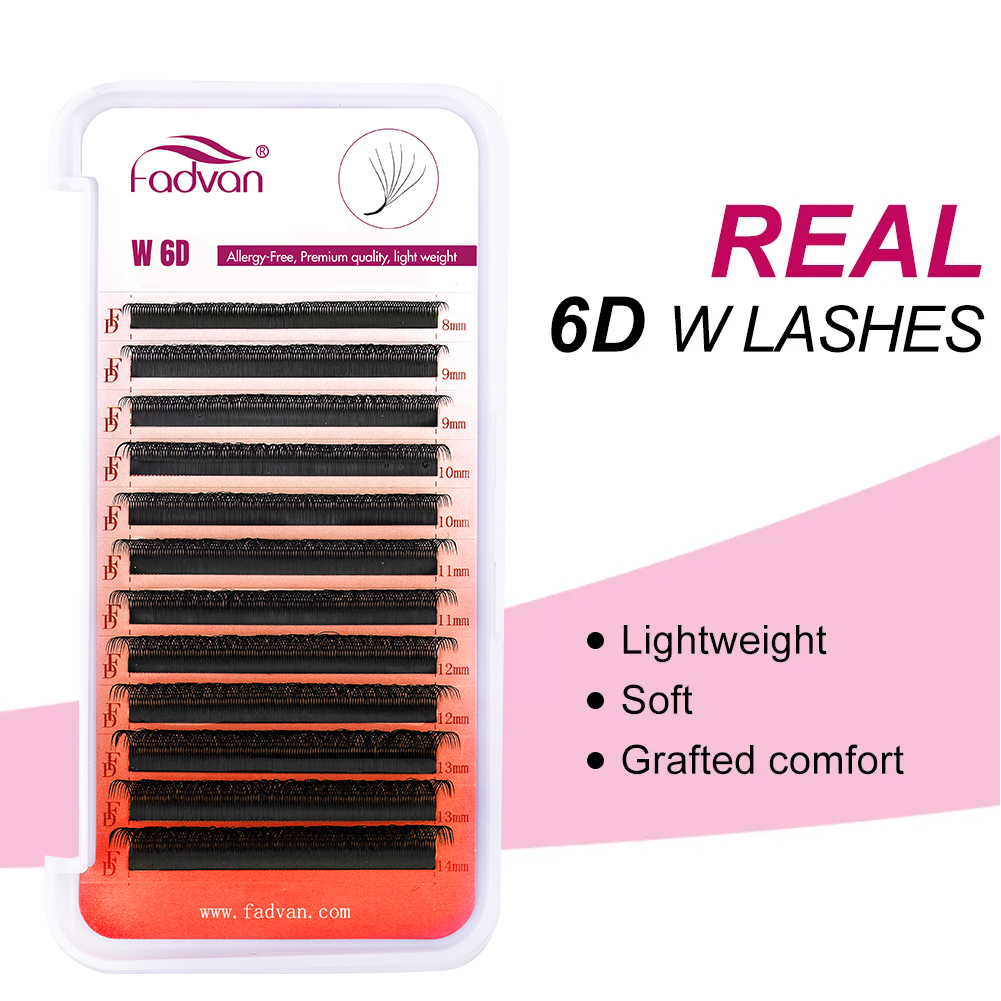 FADVAN Real 6D W lashes 0.07 W - Eyelash Extension Human Hair ulasan dan harga