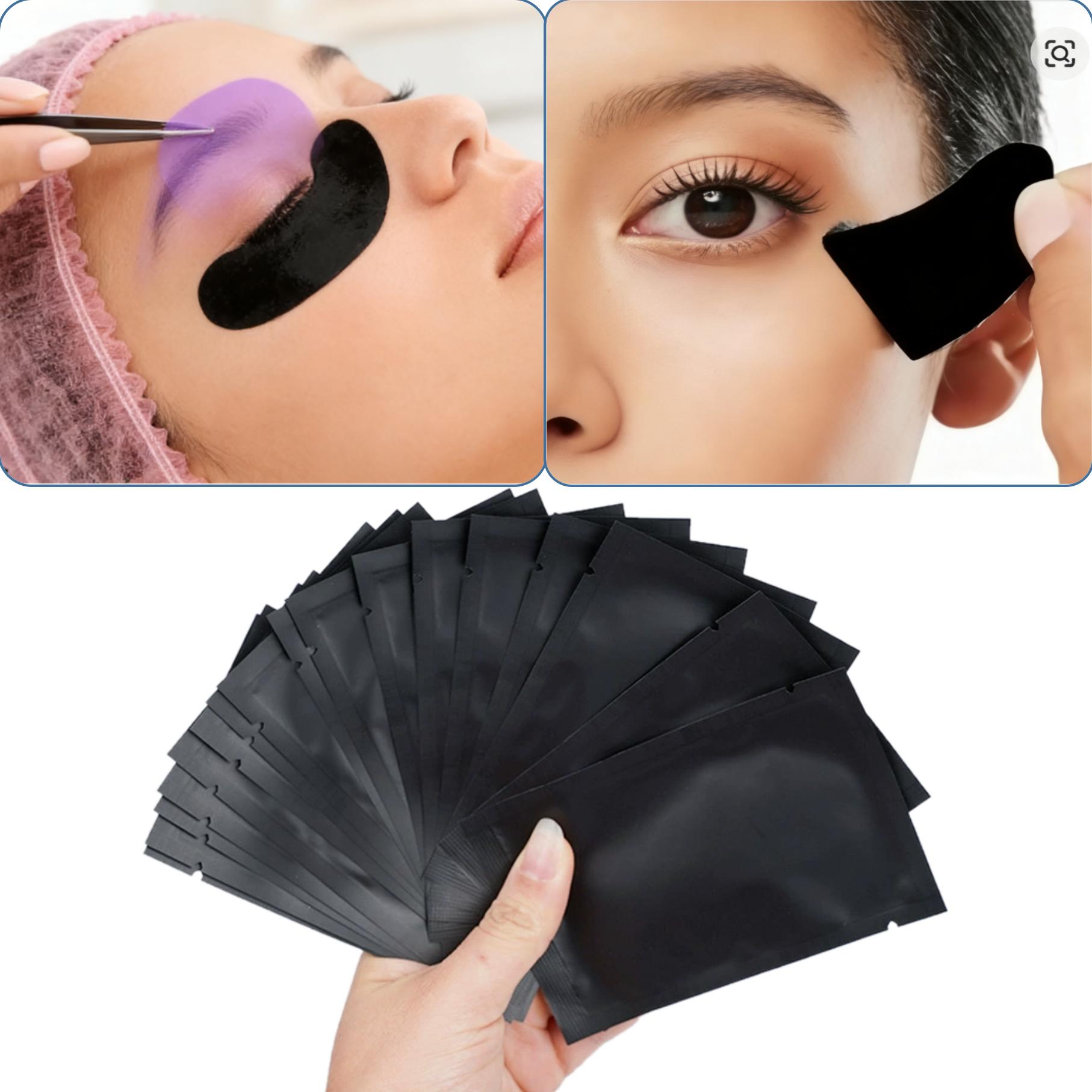 25/50Pairs Padding UV Black Pa - Eyelash Extension Glasses ulasan dan harga
