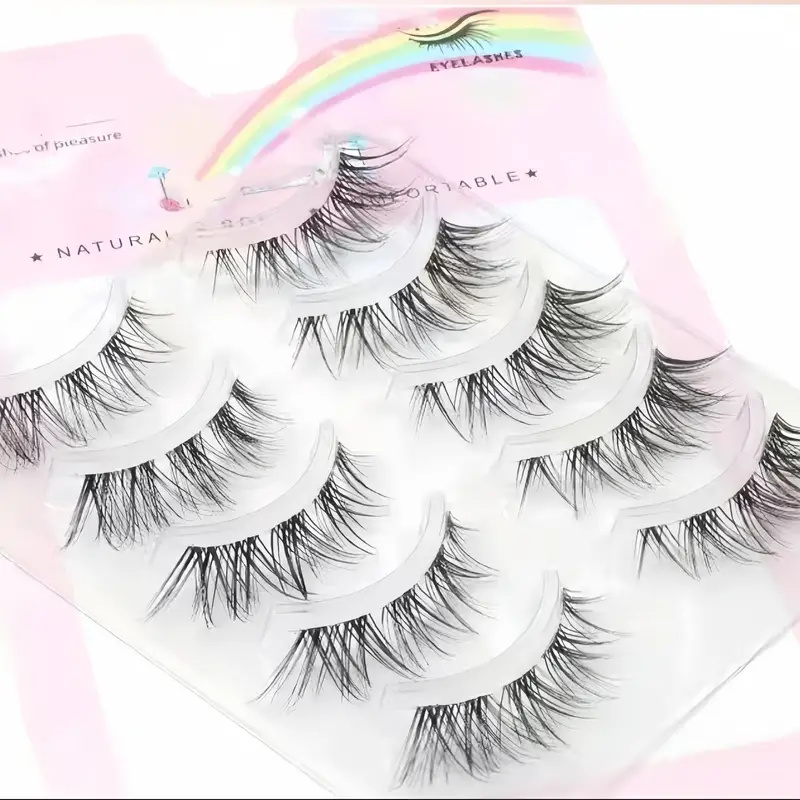 5 pairs Fox Eye False Eyelashe - Eyelash Extension Fox Eye ulasan dan harga