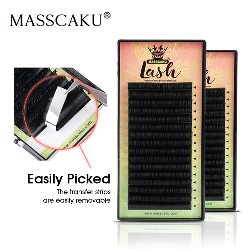 MASSCAKU All Size 1 tray 16 ro - Eyelash Extension Natural Classic ulasan dan harga