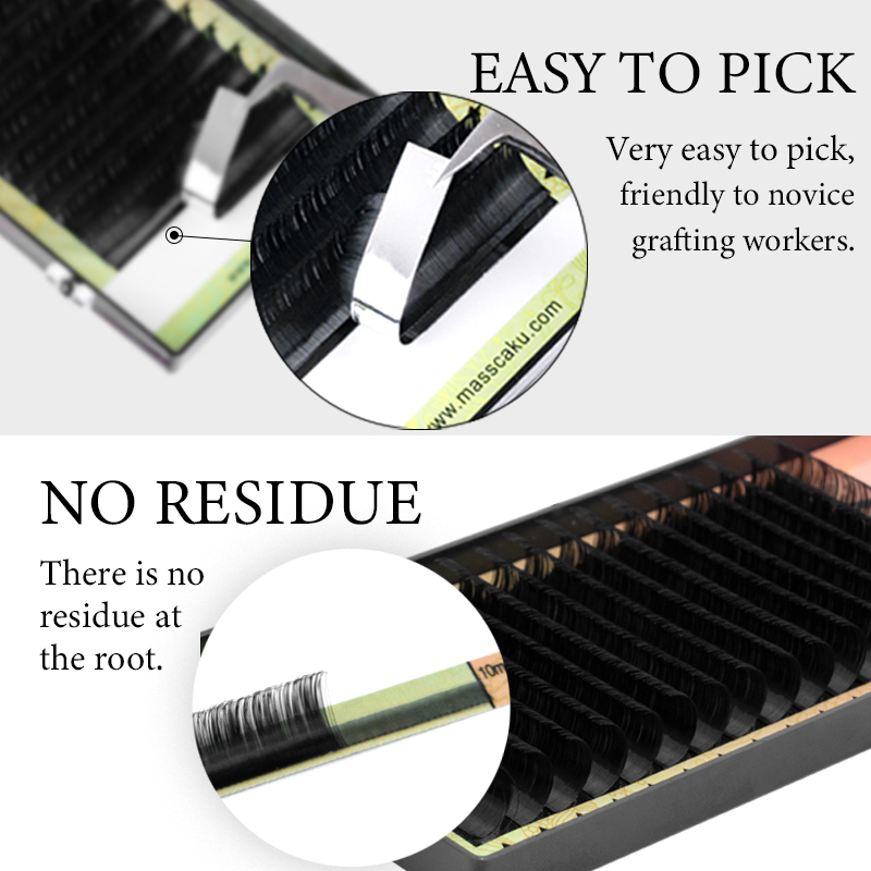 MASSCAKU All Size 1 tray 16 ro - Eyelash Extension Natural Classic ulasan dan harga