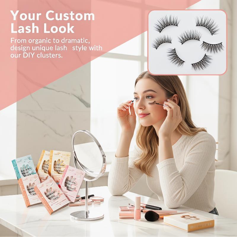 7 Rows Self-Adhesive Eyelashes - Eyelash Extension Individual ulasan dan harga