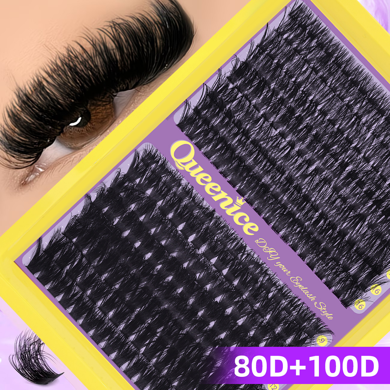 QUEENICE Fluffy Eyelash Cluste - Eyelash Extension Individual ulasan dan harga