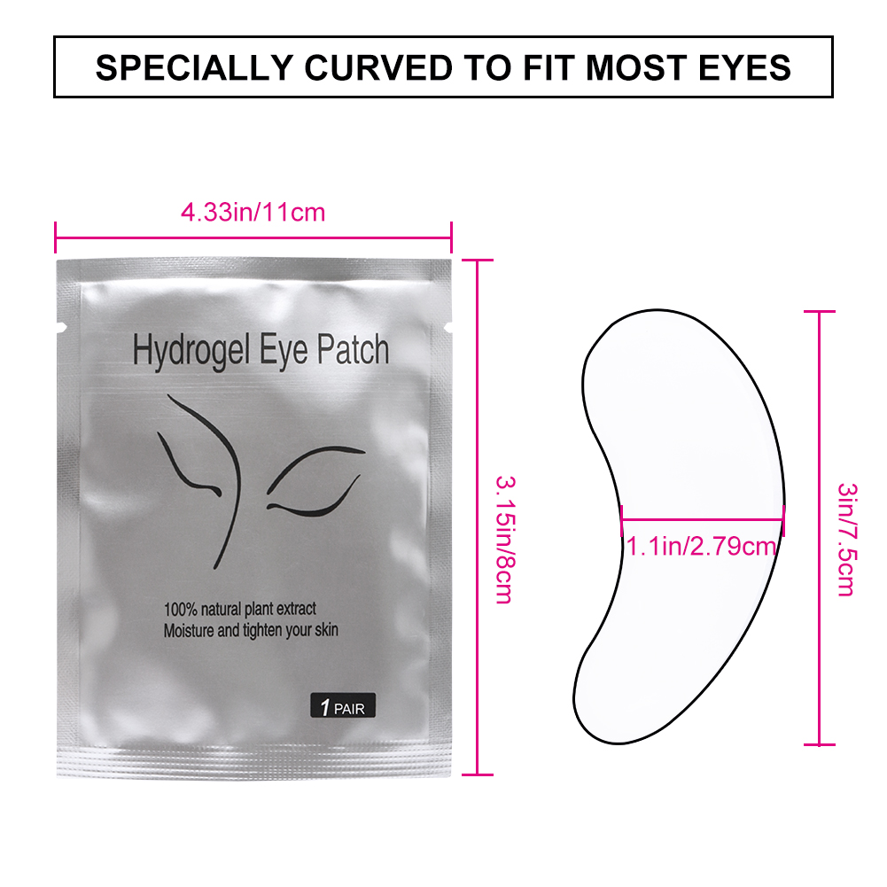 50/100 Pairs Eye Patches for E - Eyelash Extension Glasses ulasan dan harga