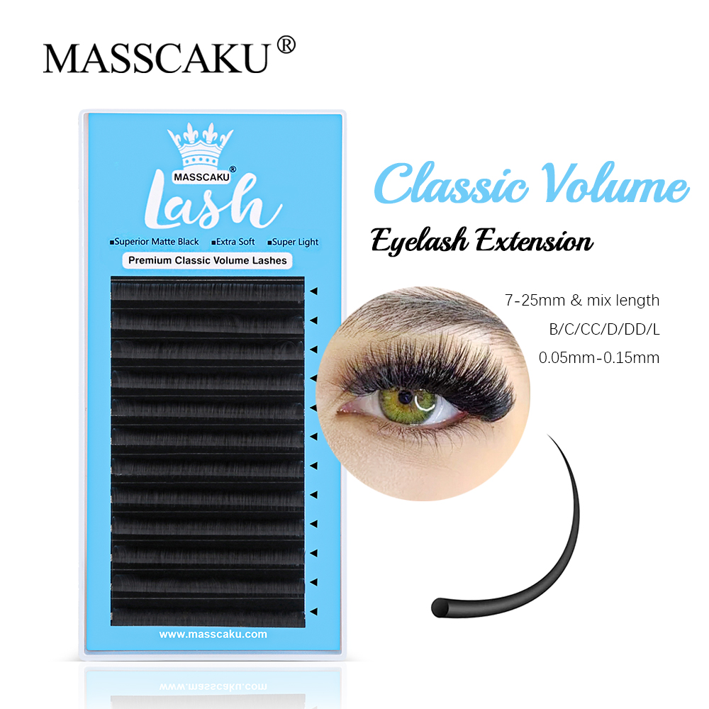 MASSCAKU 0.05/0.07/0.10/0.15mm - Eyelash Extension Natural Classic ulasan dan harga