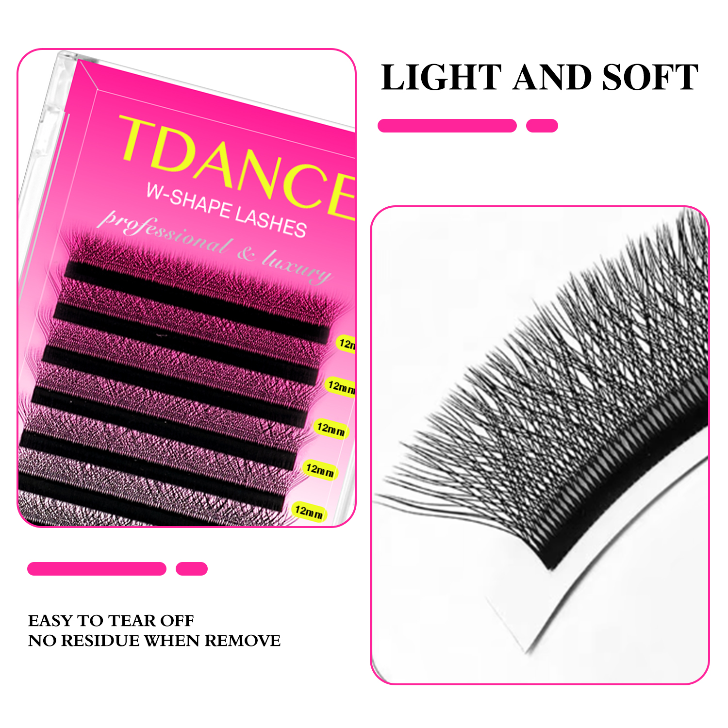 TDANCE 3D 4D 5D 6D Premade Fan - Eyelash Extension Human Hair ulasan dan harga