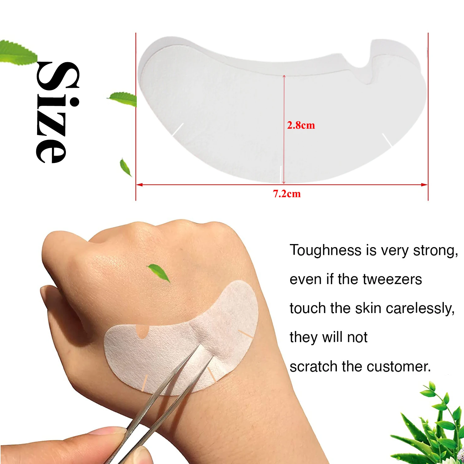 50/100PCS U Shape Eyelash Pads - Eyelash Extension Glasses ulasan dan harga