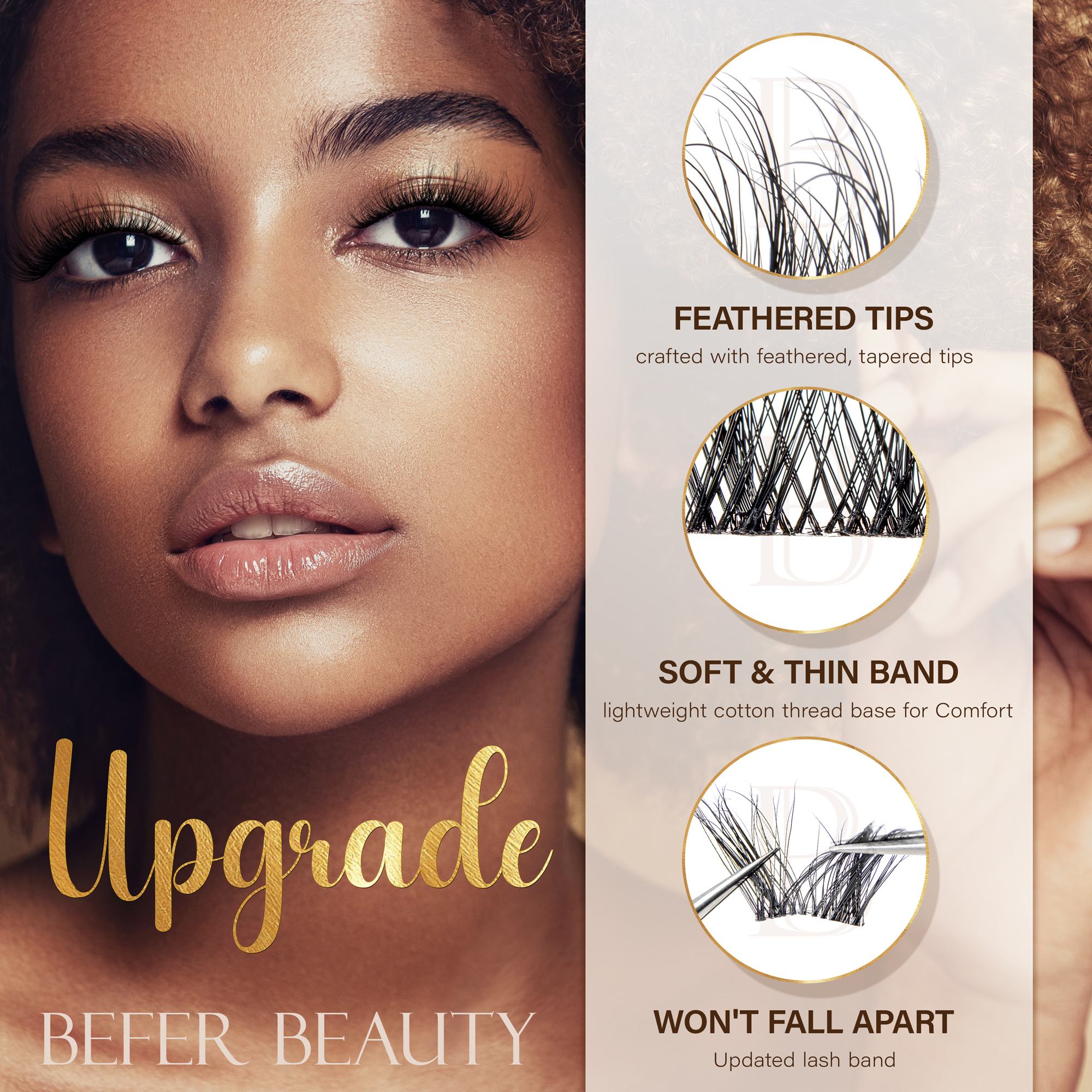 Befer Lash Clusters Kit False  - Eyelash Extension Volume ulasan dan harga