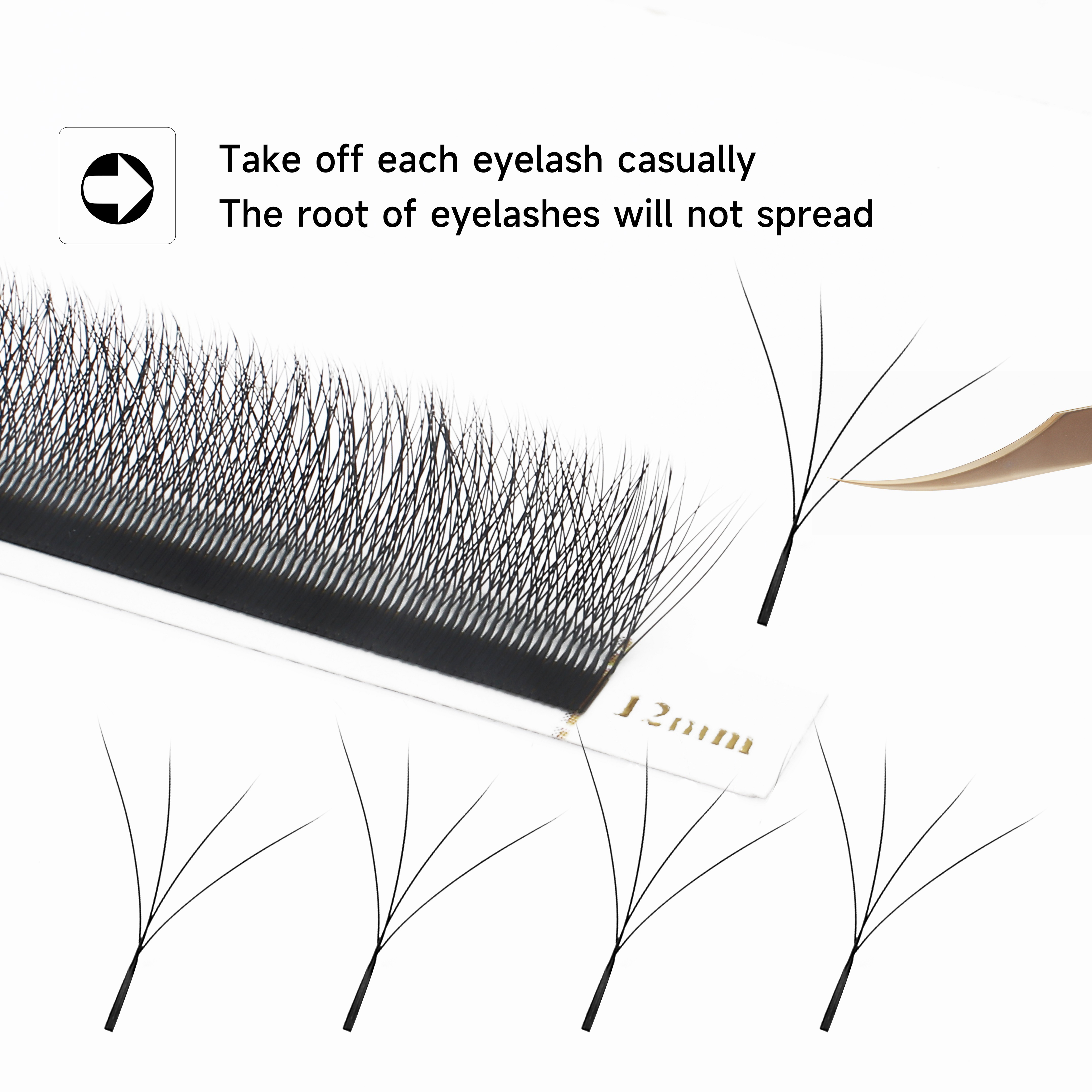 XIUSUZAKI W Shaped Bloom 2D 3D - Eyelash Extension Human Hair ulasan dan harga