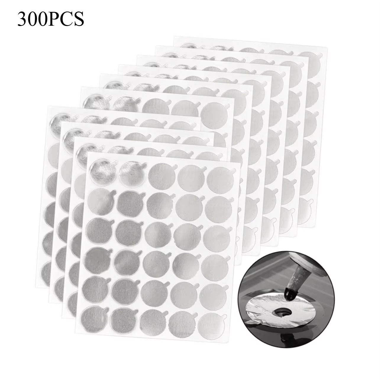 300pcs Foil Sticker Pads(10 Sh - Eyelash Extension Examples ulasan dan harga
