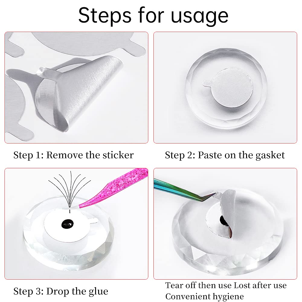 300pcs Foil Sticker Pads(10 Sh - Eyelash Extension Examples ulasan dan harga