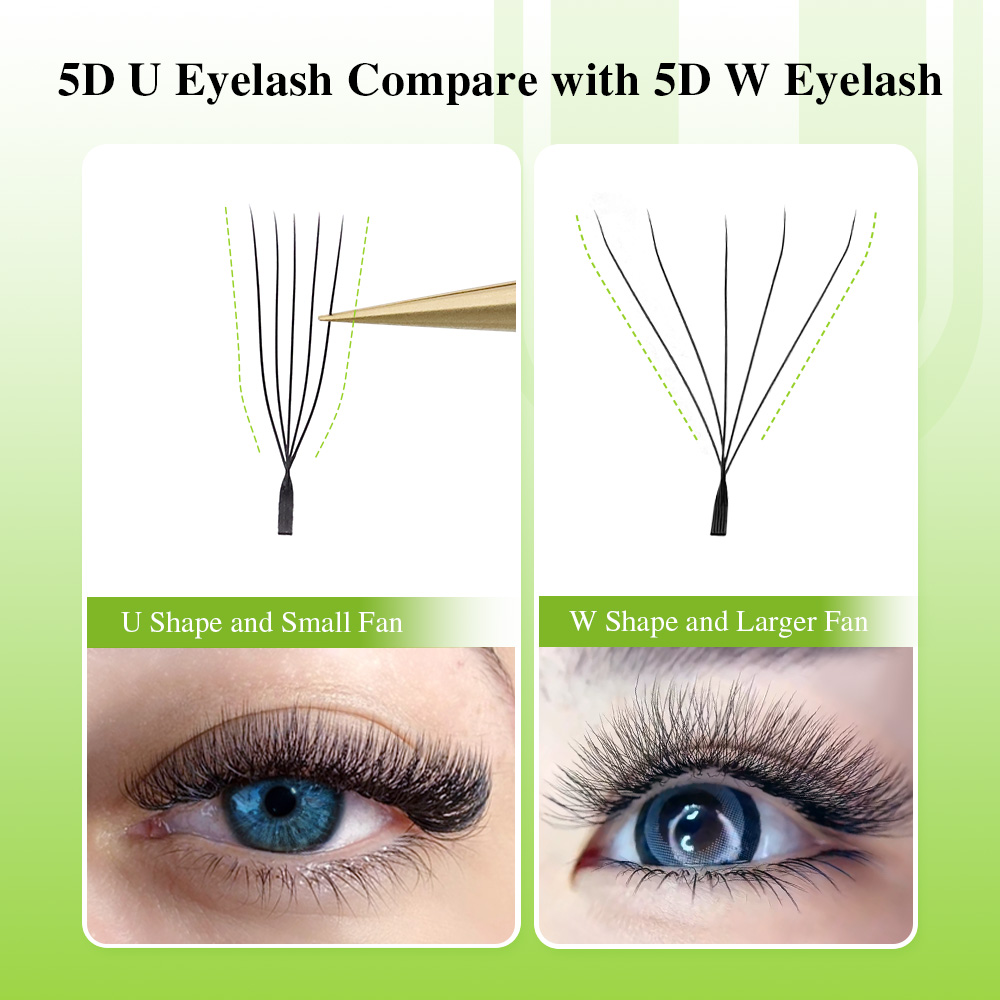 NAGARAKU U Shape 3D/4D/5D Soft - Eyelash Extension Human Hair ulasan dan harga