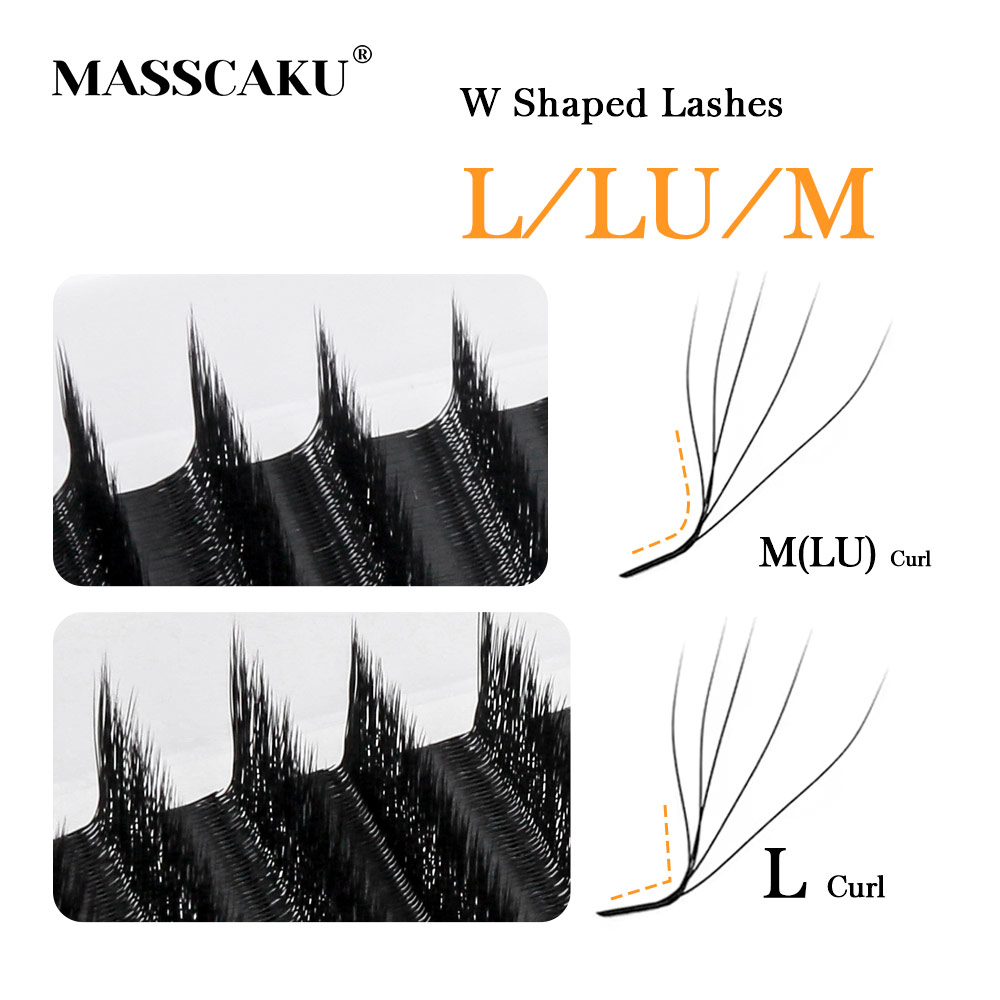 MASSCAKU L LU M Curl YY/W Shap - Eyelash Extension Human Hair ulasan dan harga