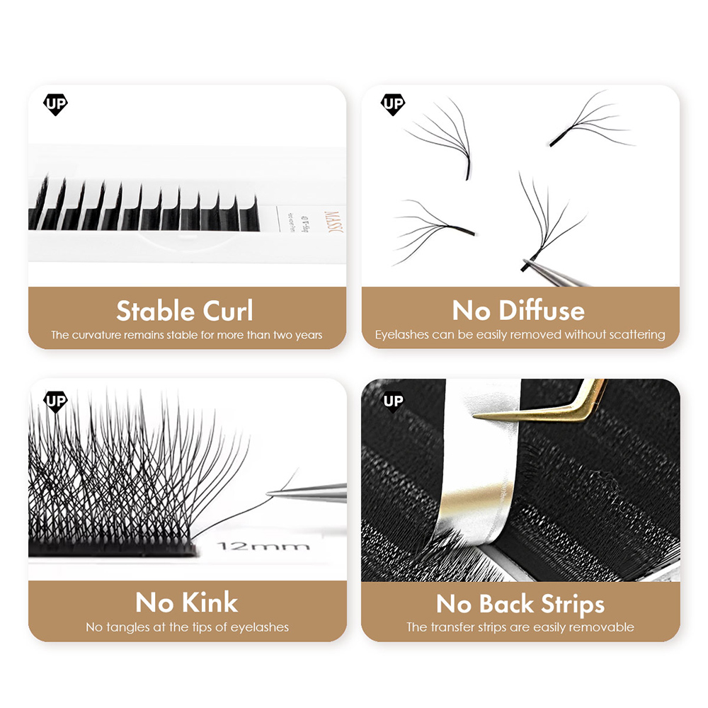 MASSCAKU L LU M Curl YY/W Shap - Eyelash Extension Human Hair ulasan dan harga