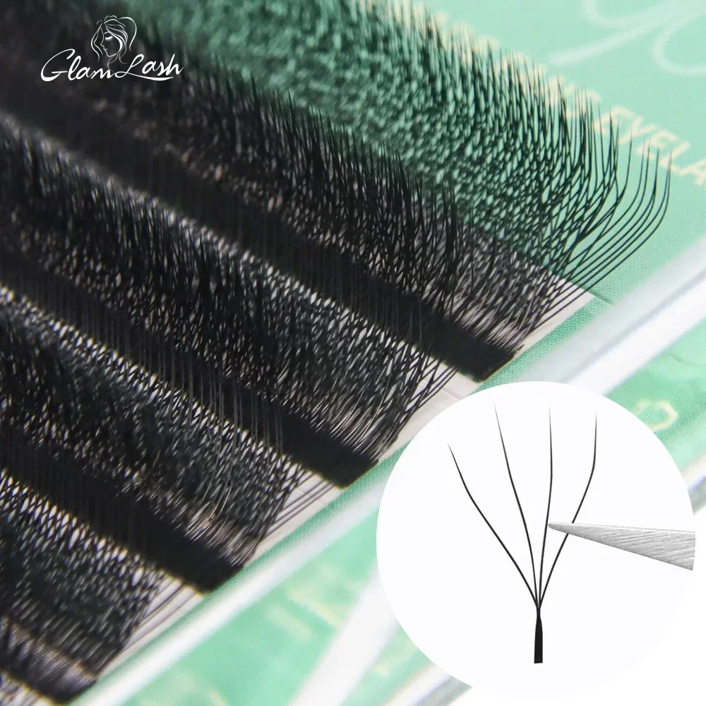 GLAMLASH W Shape Bloom 3D 4D 5 - Eyelash Extension Human Hair ulasan dan harga