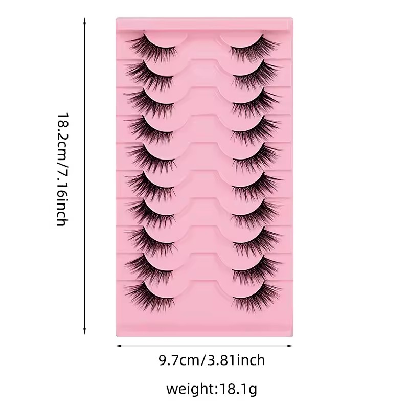 Goodobe half eye 10 pairs natu - Eyelash Extension Fox Eye ulasan dan harga