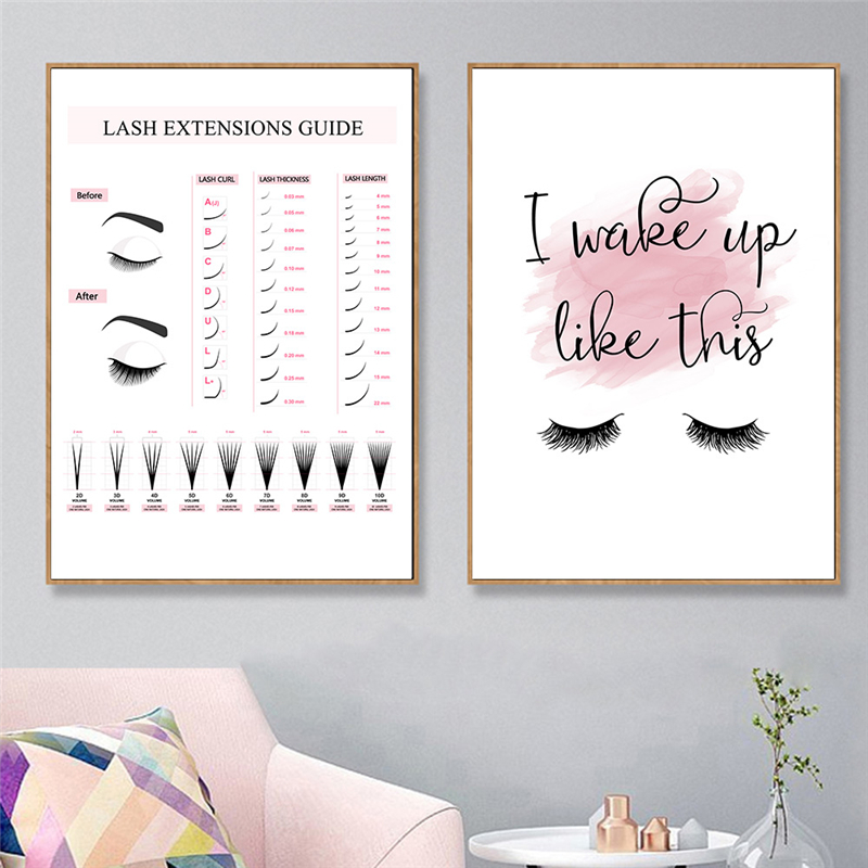 Lash Extensions Guide Poster M - Eyelash Extension Quotes ulasan dan harga