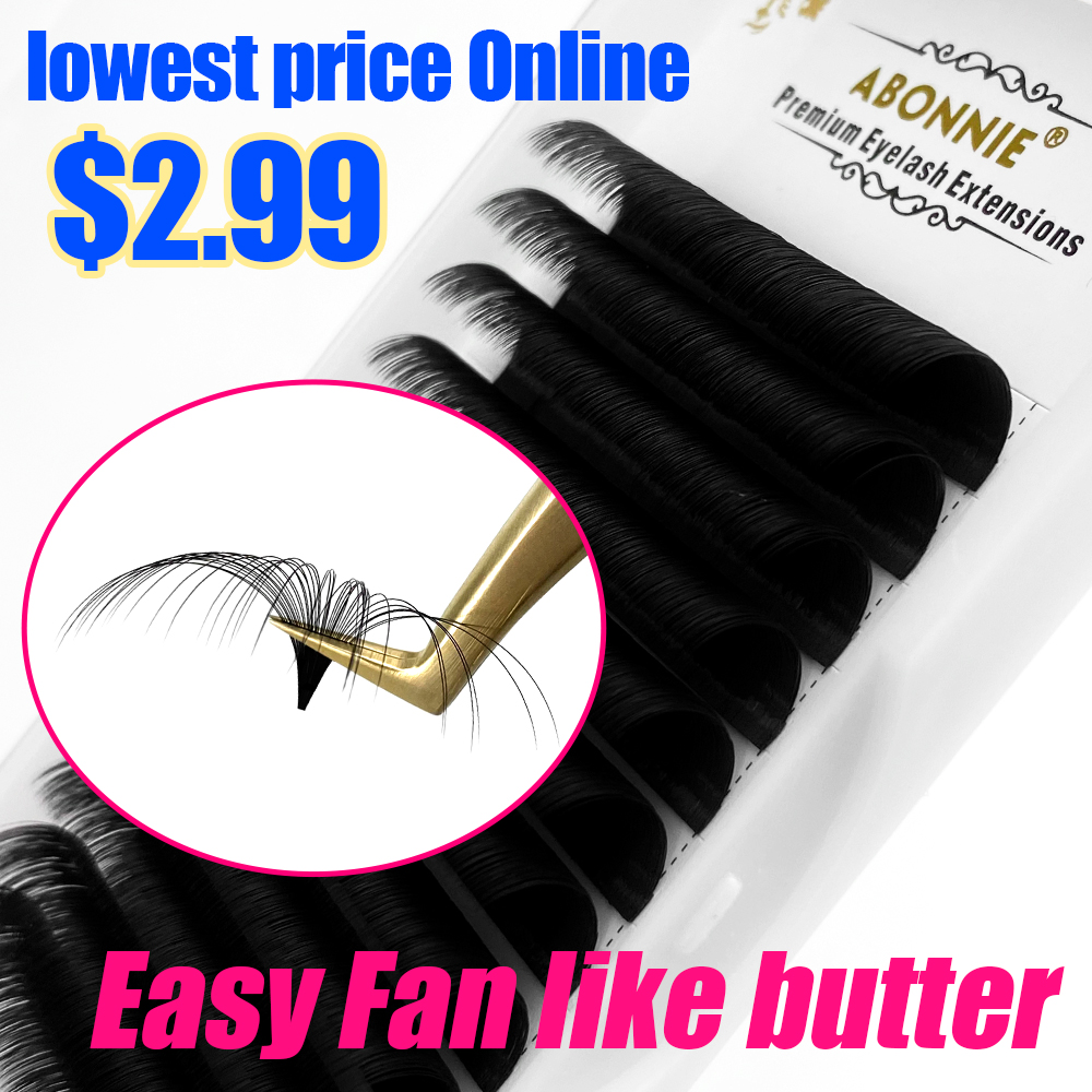 Abonnie 0.03-0.10mm Easy Fan L - Eyelash Extension Human Hair ulasan dan harga