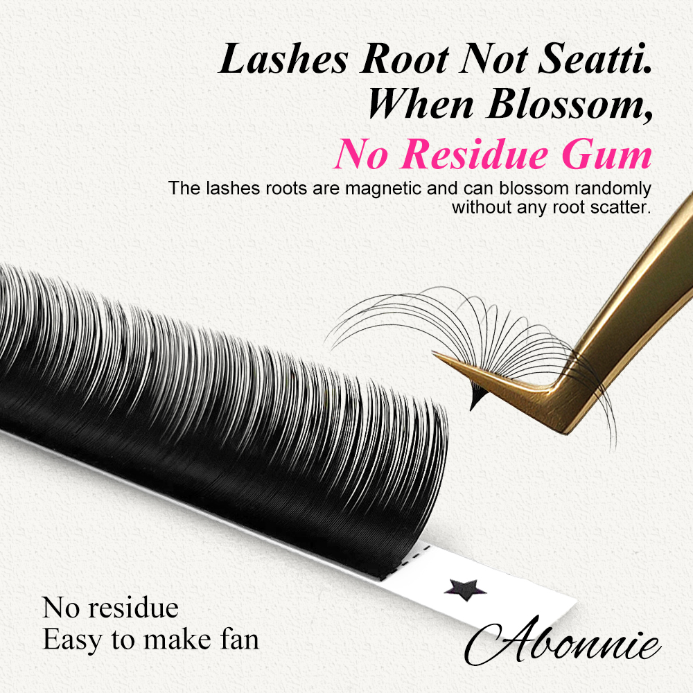 Abonnie 0.03-0.10mm Easy Fan L - Eyelash Extension Human Hair ulasan dan harga