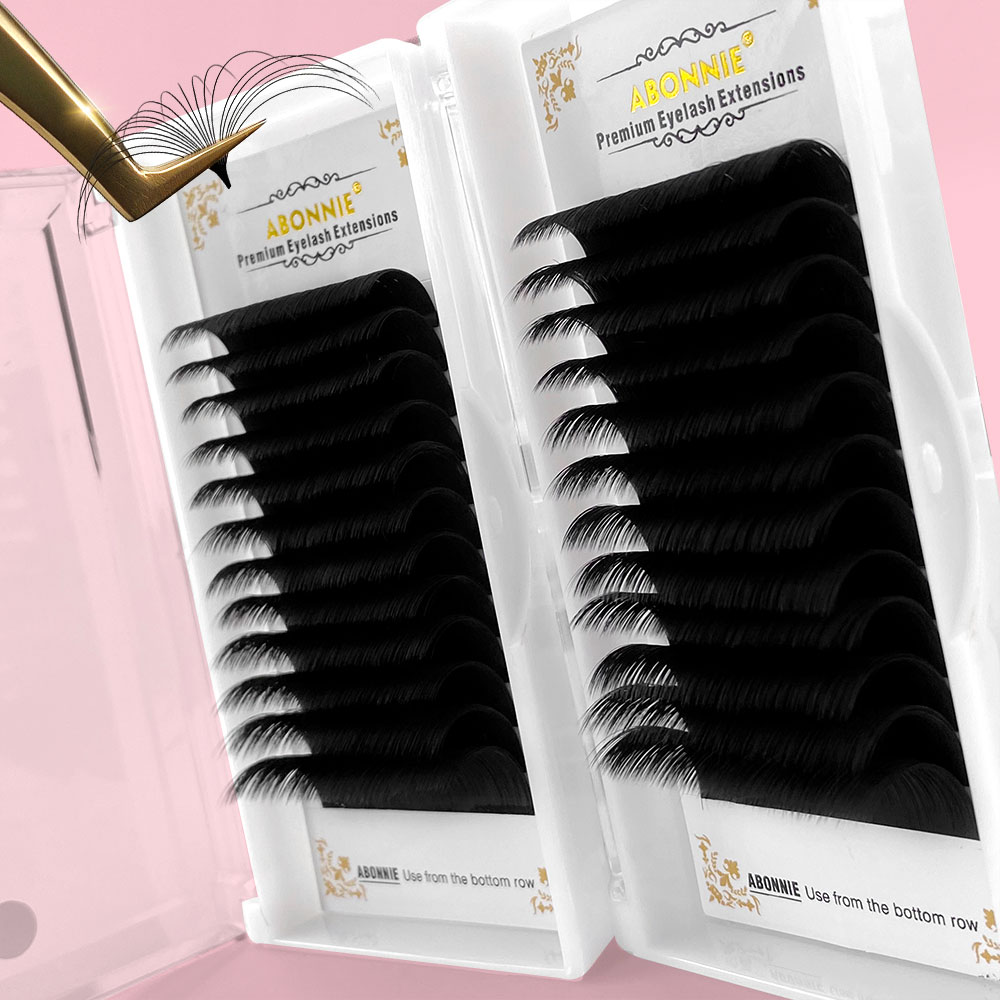Abonnie 0.03-0.10mm Easy Fan L - Eyelash Extension Human Hair ulasan dan harga