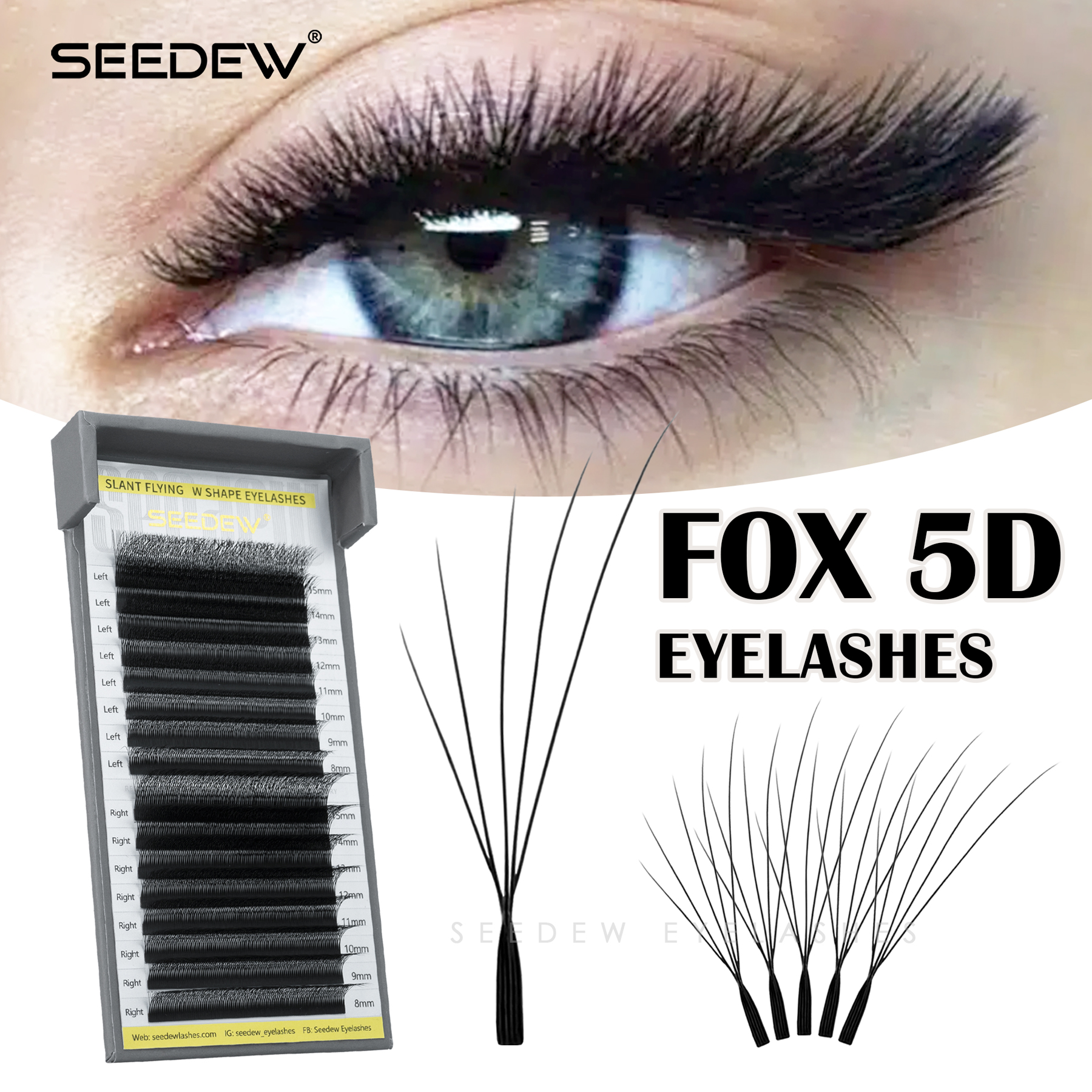 SEEDEW Fox 5D Eyelash Extensio - Eyelash Extension Fox Eye ulasan dan harga