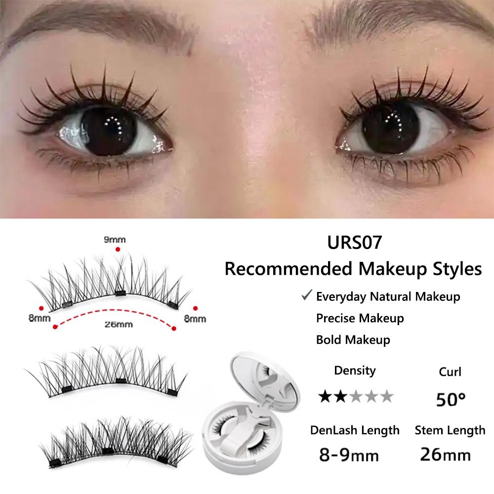 No Glue Needed Magnetic Eyelas - Eyelash Extension Fox Eye ulasan dan harga