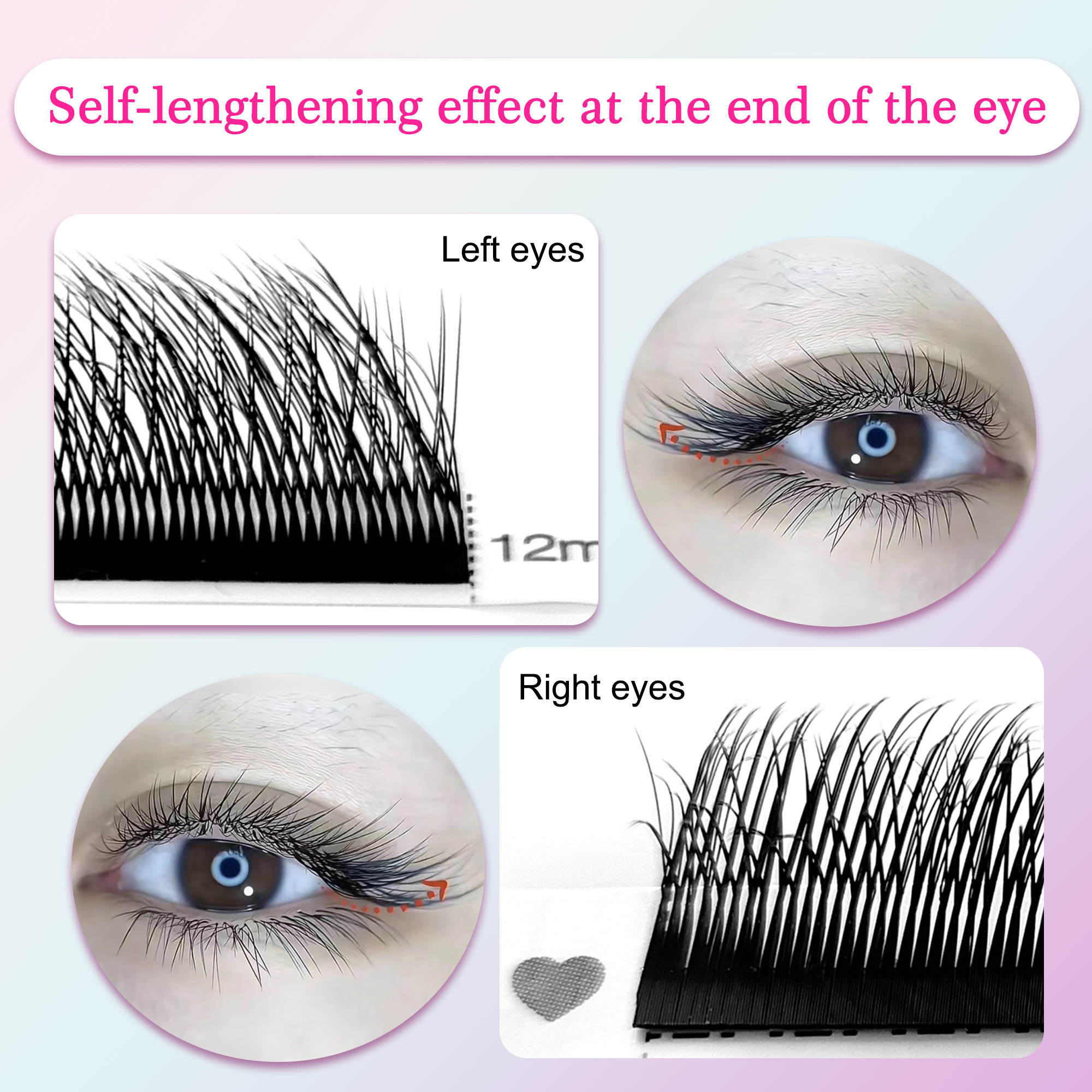 CoMango Fox 5D YY Shaped Eye L - Eyelash Extension Fox Eye ulasan dan harga
