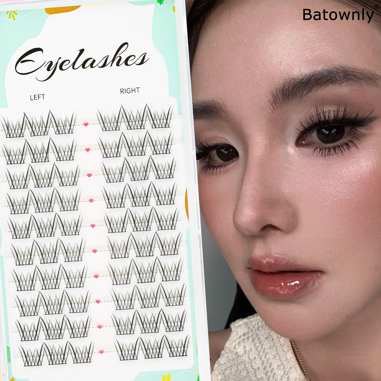 Natural Eyelash Clusters 60pcs - Eyelash Extension Japanese Style ulasan dan harga