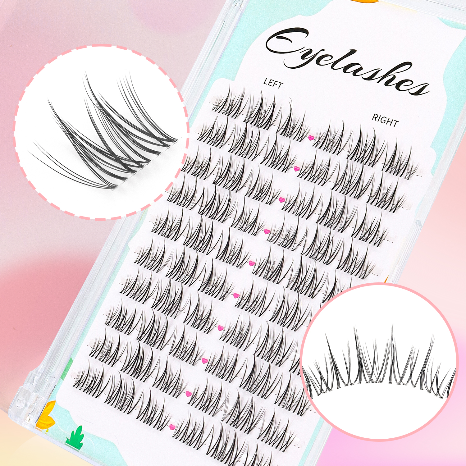 Natural Eyelash Clusters 60pcs - Eyelash Extension Japanese Style ulasan dan harga