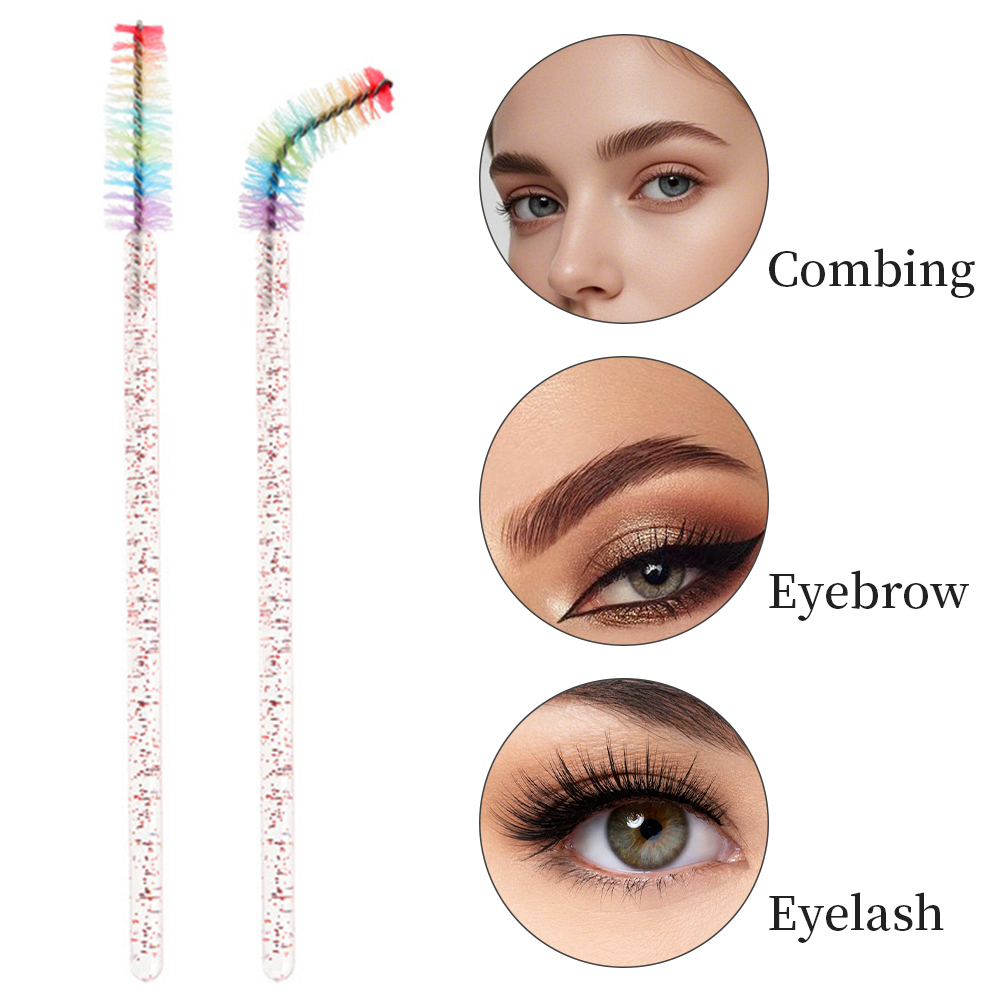 50PCS Rainbow Crystal Eyelash  - Eyelash Extension Glasses ulasan dan harga