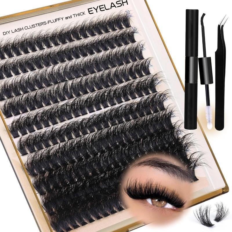 New Fluffy Thick Lash Clusters - Eyelash Extension Individual ulasan dan harga