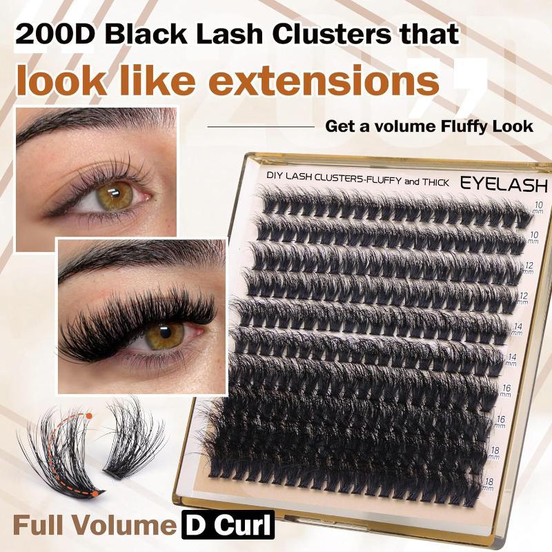 New Fluffy Thick Lash Clusters - Eyelash Extension Individual ulasan dan harga