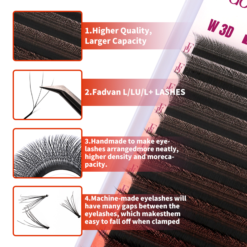 FADVAN 3D Lashes W Shaped Eyel - Eyelash Extension Human Hair ulasan dan harga
