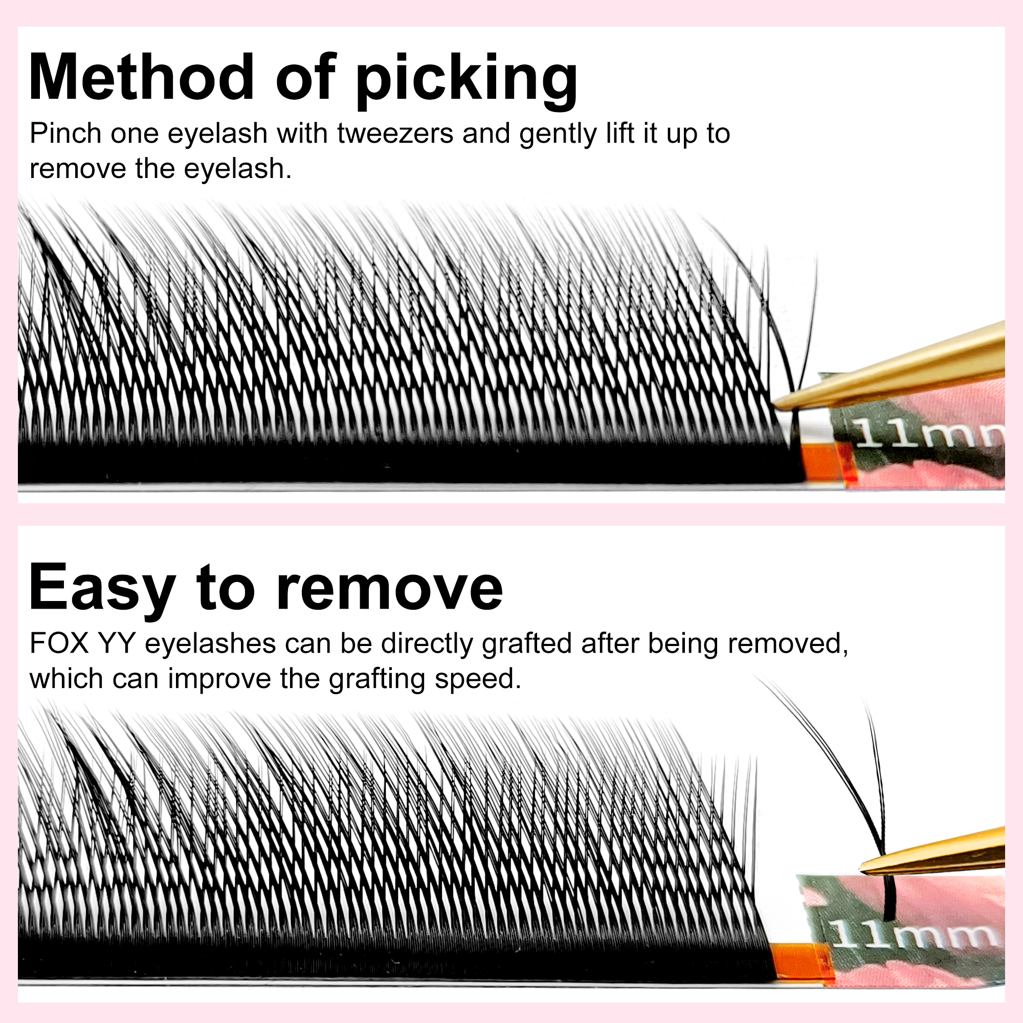 LAKANAKU YY Shape Black Fox Ey - Eyelash Extension Fox Eye ulasan dan harga