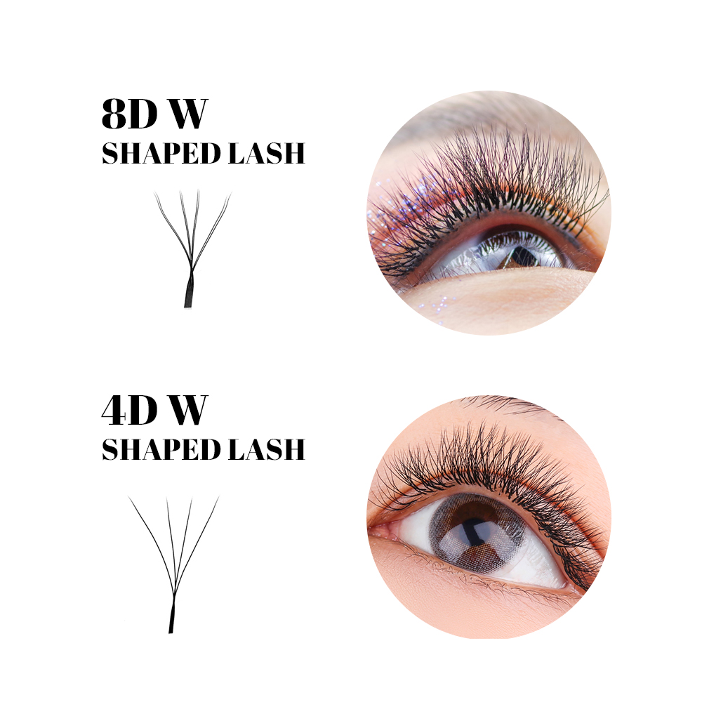 FADVAN W Shape Double Layer Ey - Eyelash Extension Human Hair ulasan dan harga