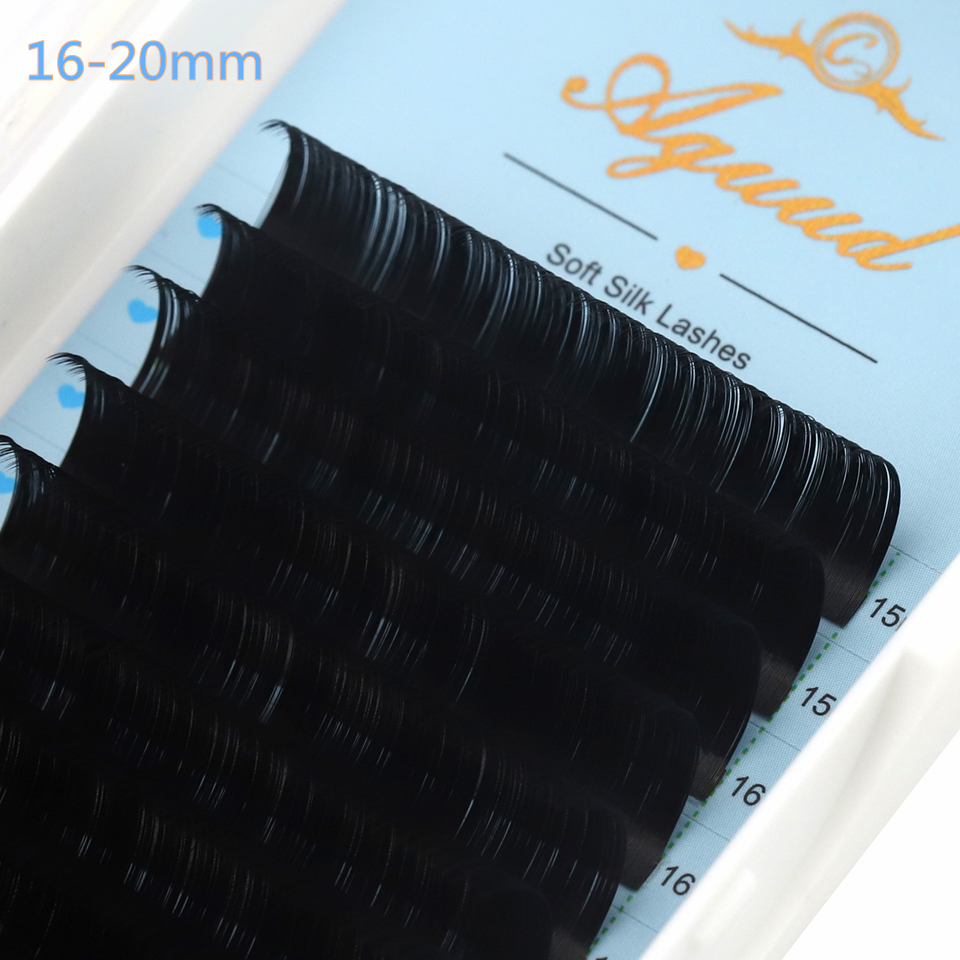 AGUUD 16 Rows Long 16-20mm Eye - Eyelash Extension Human Hair ulasan dan harga