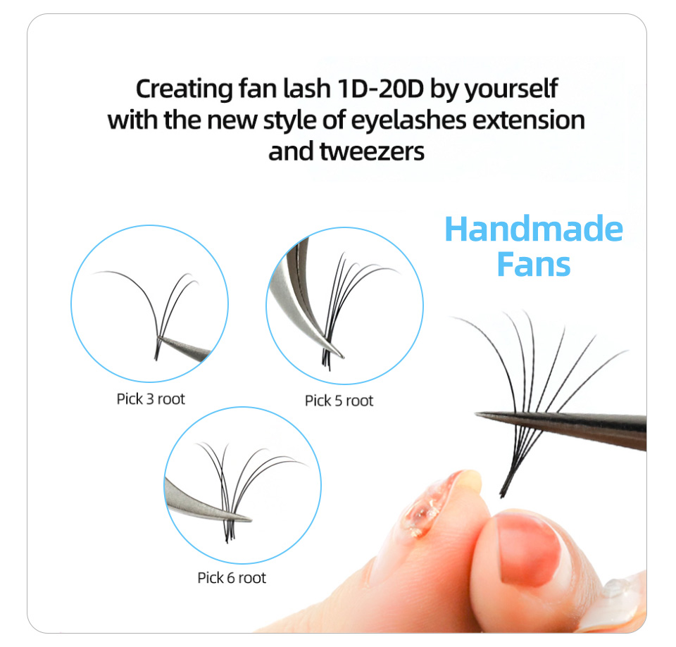 AGUUD 16 Rows Long 16-20mm Eye - Eyelash Extension Human Hair ulasan dan harga