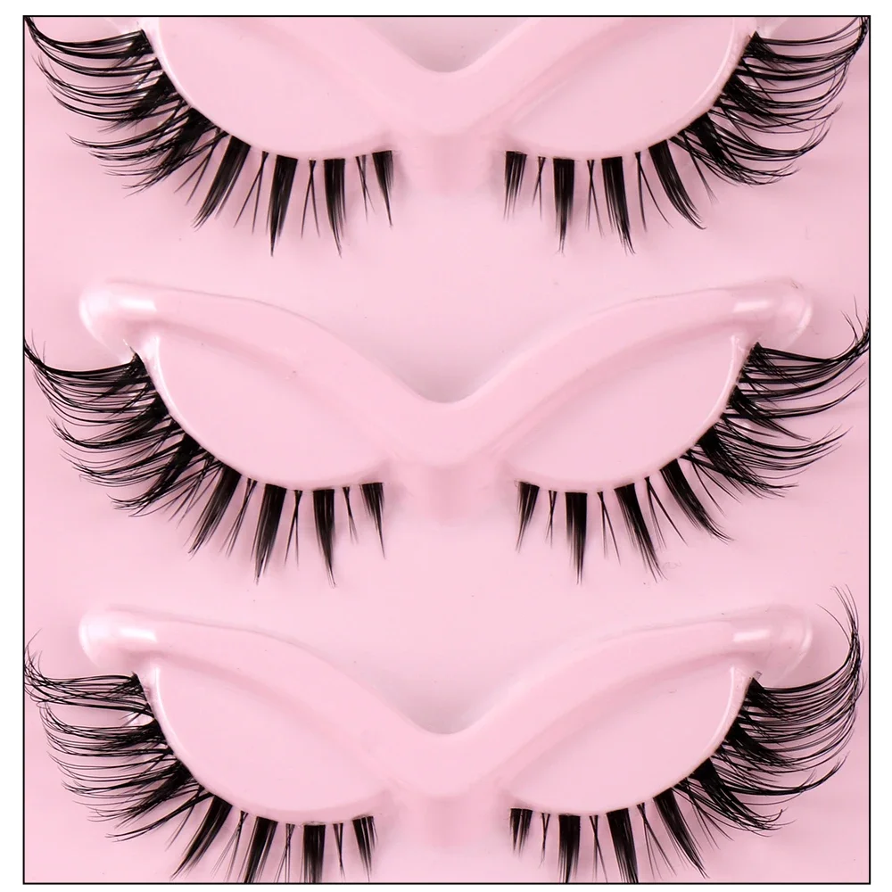 5 Pairs Cat Eye Fake Eyelashes - Eyelash Extension Fox Eye ulasan dan harga