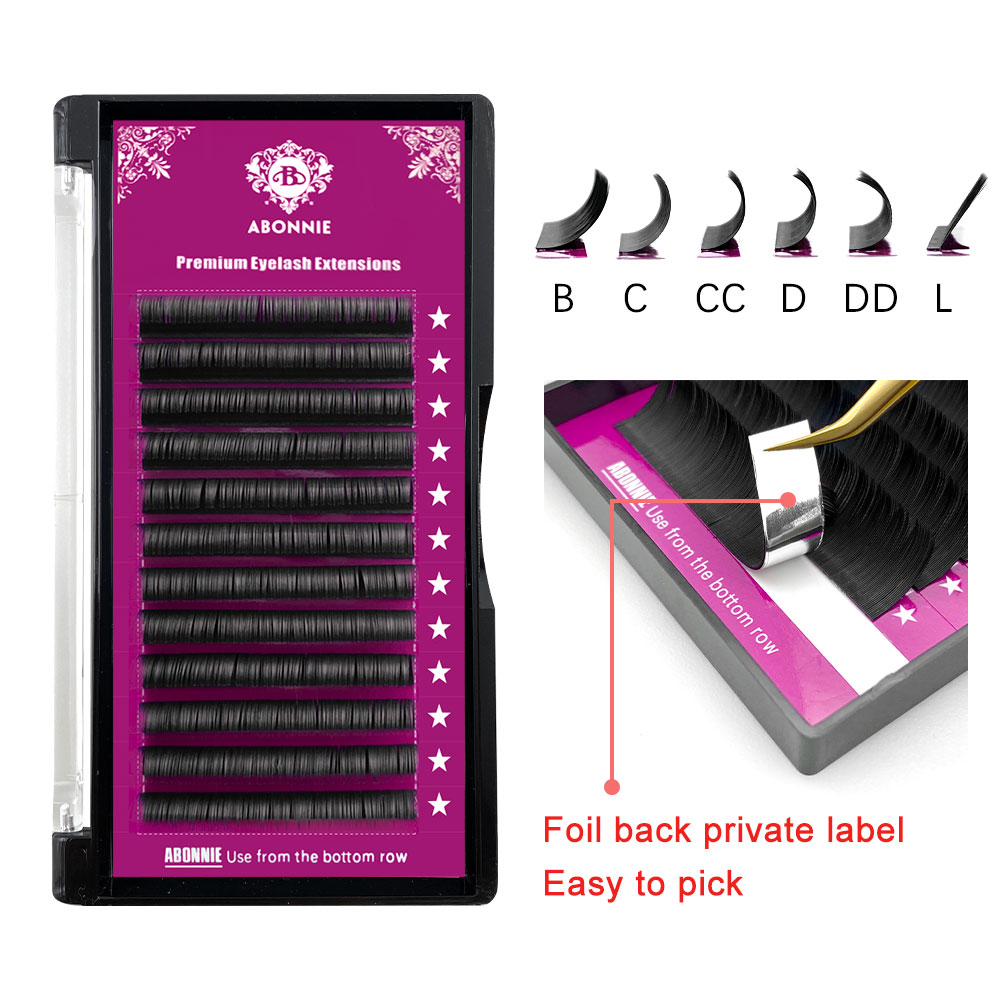 Abonnie B Curl 8-15mm Faux Ind - Eyelash Extension Natural Classic ulasan dan harga