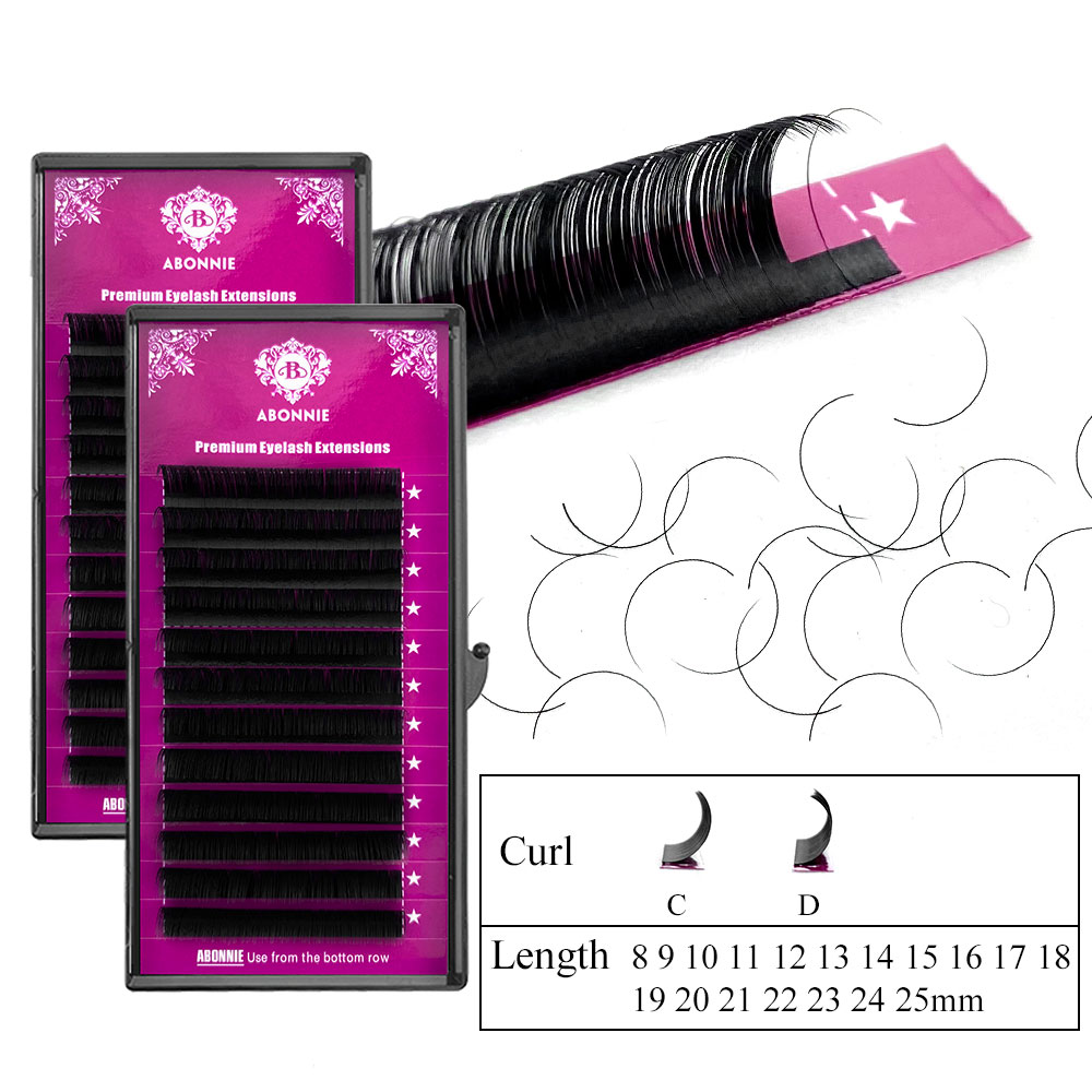 Abonnie B Curl 8-15mm Faux Ind - Eyelash Extension Natural Classic ulasan dan harga