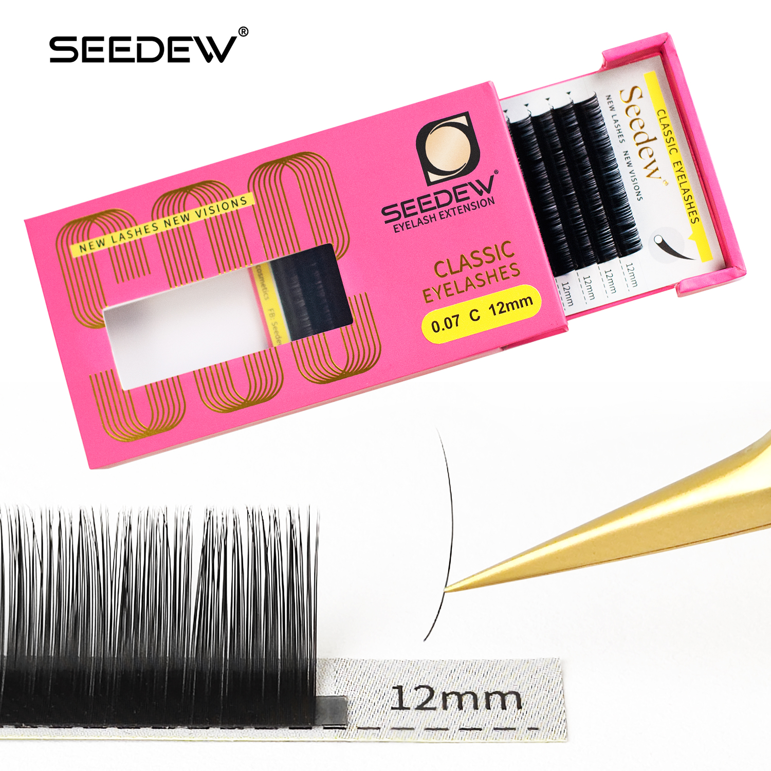 SEEDEW 0.07/0.05/0.15mm B/C/D/ - Eyelash Extension Natural Classic ulasan dan harga