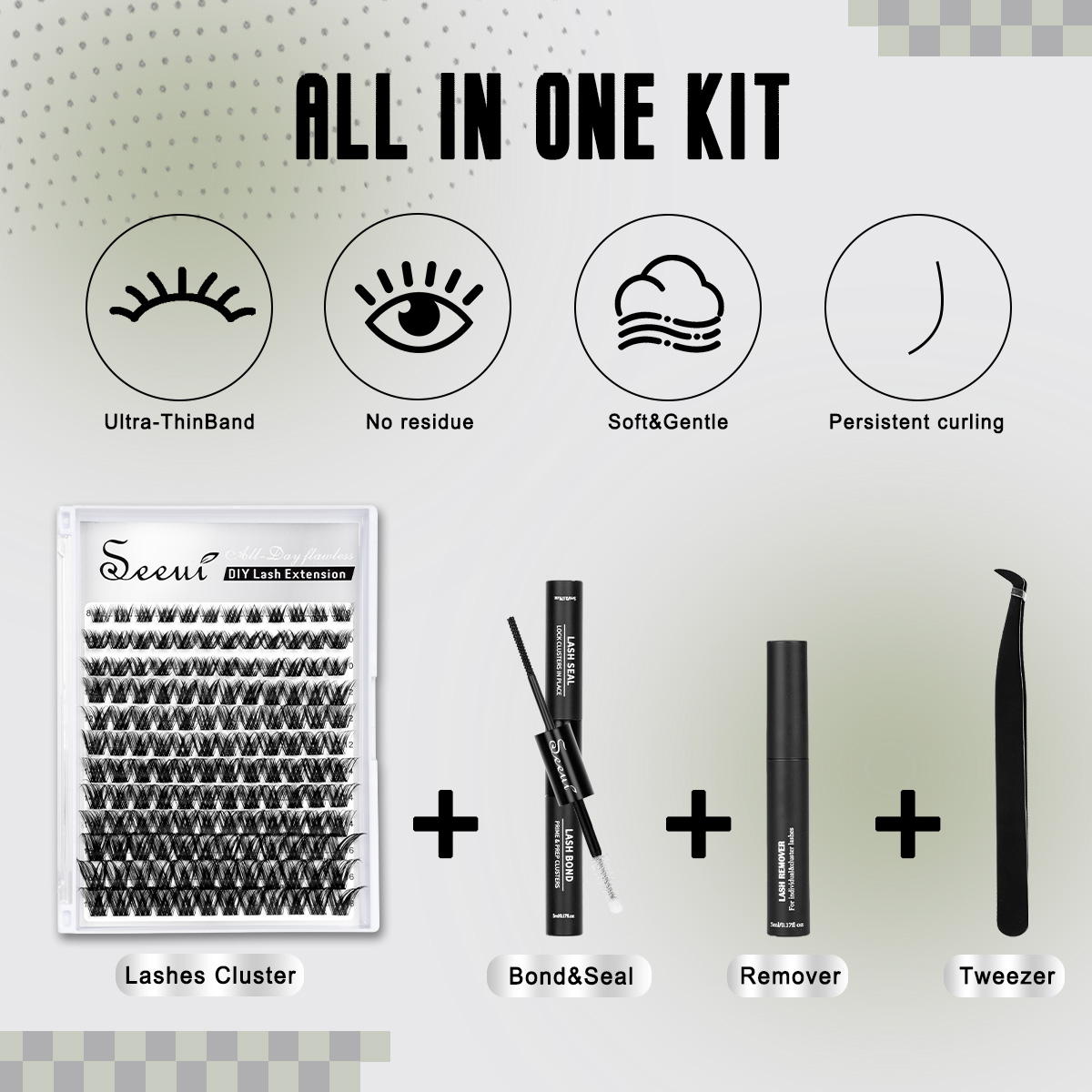 Lash Clusters Kit Thick Curl E - Eyelash Extension Glue Remover ulasan dan harga